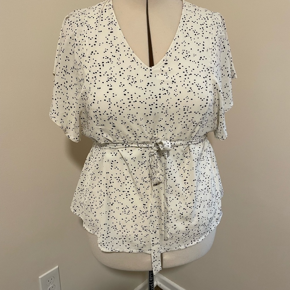 Orange Creek Print Blouse